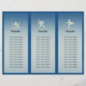 Yoga Instructor Studio Brochure Tri-Fold Lotus (Dos)