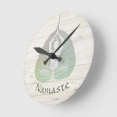 Yoga Instructor Studio Meditation Pose Bodhi Leaf Ronde Klok (Hoek)