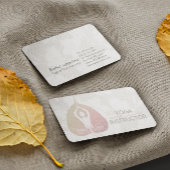 Yoga Instructor Studio Meditation Pose Bodhi Leaf Visitekaartje