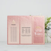 Yoga Instructor Studio Tri-Fold Brochure Lotus (Staand voorkant)
