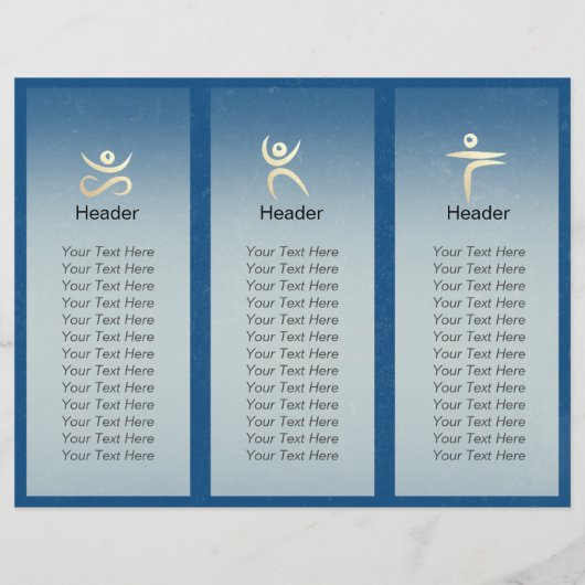 Yoga Instructor Studio Tri-Fold Brochure Lotus (Achterkant)