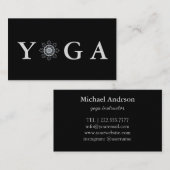 Yoga Instructor  Style Visitekaartje (Voorkant / Achterkant)