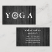 Yoga Instructor Style Wodden Visitekaartje (Voorkant / Achterkant)