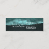 Yoga Instructor Sun Salutation Crescent Moon Pose Mini Visitekaartje (Achterkant)