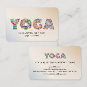 Yoga Instructor Visitekaartje (Voorkant / Achterkant)