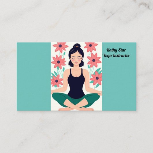 Yoga Instructor Visitekaartje (Voorkant)