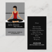 Yoga Instructor Visitekaartjes (Voorkant / Achterkant)