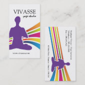 Yoga Instructor Visitekaartjes (Voorkant / Achterkant)