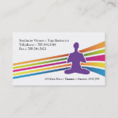 Yoga Instructor Visitekaartjes (Achterkant)