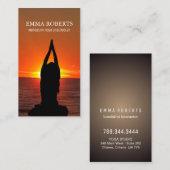 Yoga Instructor Visitekaartjes (Voorkant / Achterkant)