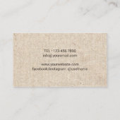 Yoga Instructor Wellness Life Tree  Damask Visitekaartje (Achterkant)