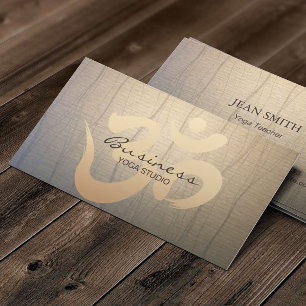 Yoga Instructor Zen Paper Symbol Visitekaartje