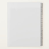 Yoga-instructrice danseres pose leraar aangepaste  planner (Achterkant)
