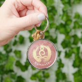 Yoga-instructrice Levenscoach Meditatiehouding Zen Sleutelhanger (Hand)