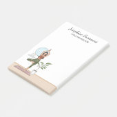 Yoga-instructrice Tree Pose Workout Meisje Aangepa Post-it® Notes (Schuin)