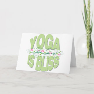 Yoga is Bliss Shirten Kaart