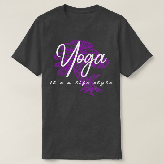 Yoga is een levensstijl t-shirt (Design voorkant)