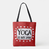Yoga is mijn Canvas tas (Achterkant)