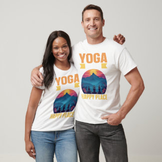 Yoga is mijn gelukkige plek t-shirt