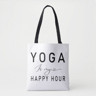 Yoga is mijn gelukkige uur draagtas