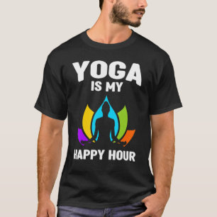 Yoga is mijn Happy Hour Guru Sport Workout VS voor T-shirt