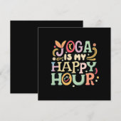 Yoga is mijn Happy Hour Kaart (Voorkant / Achterkant)