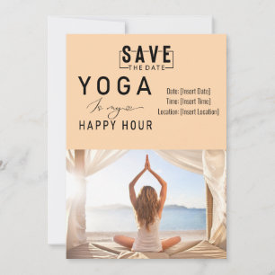 Yoga is mijn happy hour Vrouw poseren yoga Kaart
