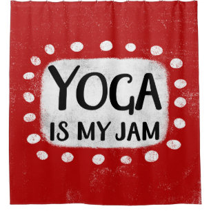 Yoga is mijn jam douchegordijn