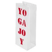 Yoga Joy Wijn Cadeautas (Voorkant Gekanteld)