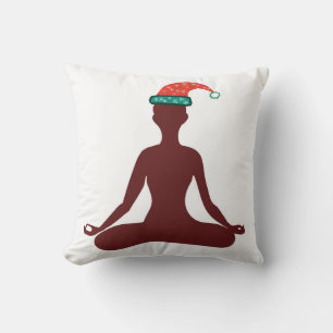 Yoga Joyeux Nouvel An Cusrom Texte Coussin