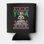 Yoga Kerst Shirt Blikjeskoeler (Voorkant)