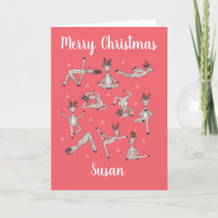 Yoga kerstkaart op maat kaart