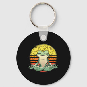 Yoga Kikker Meditatie Sport Sleutelhanger