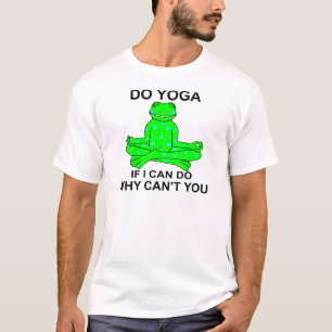 Yoga Kikkerontwerp inspireren T-shirt