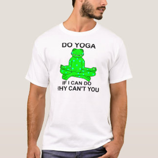 Yoga Kikkerontwerp inspireren T-shirt