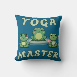 Yoga Kikkers Yoga Meester Kussen