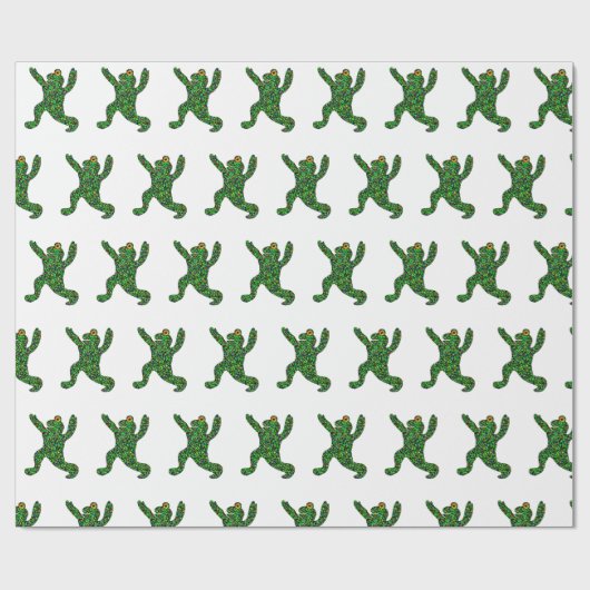 Yoga kikkervis cadeaupapier (Vlak)