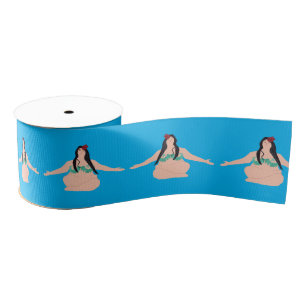 Yoga Lady Hawaii Custom Grosgrain Lint