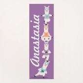 Yoga Lama's Mediteren Fun & Schattigee aangepaste Yogamat (Voorkant)