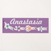 Yoga Lama's Mediteren Fun & Schattigee aangepaste Yogamat (Voorkant (horizontaal))