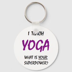 yoga leer sleutelhanger