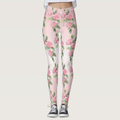 Yoga Leggings Roze en Glitter (Voorkant)