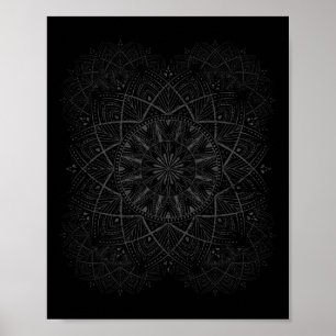 Yoga Leraren Vredeshippie Cadeau Mandala Poster