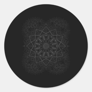 Yoga Lerares Vrede Hippie Cadeau Mandala Ronde Sticker