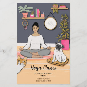 Yoga-lessen Klassen Flyer
