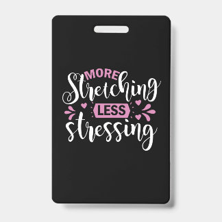 Yoga Liefhebber | Meer Rekken Minder Stress Badge