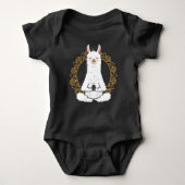 Yoga Llama Alpaca Namaste relaxing Animal Romper (Voorkant)