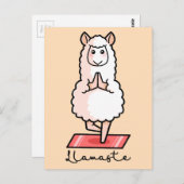 Yoga Llama - Llamaste Briefkaart (Voorkant / Achterkant)