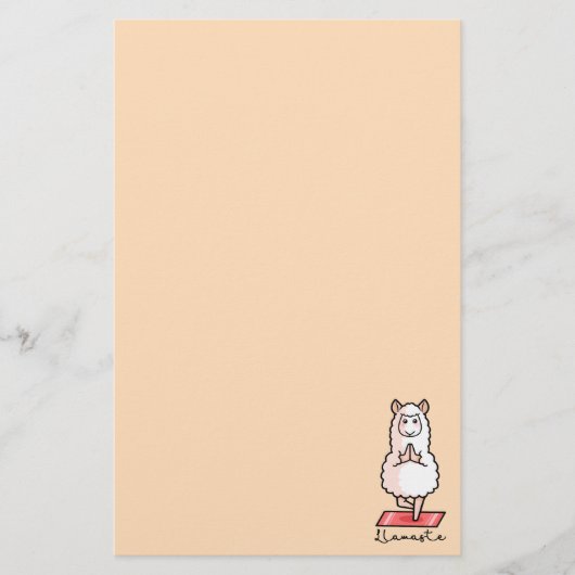 Yoga Llama - Llamaste Briefpapier (Voorkant)