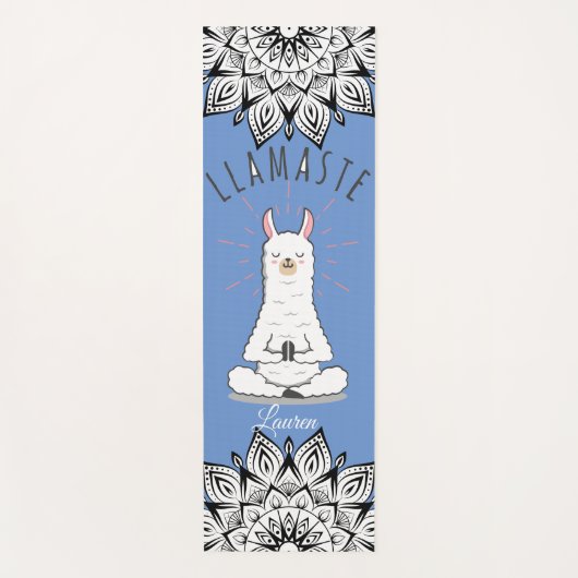Yoga Llama - Llamaste Pun Mindfulness Mandala Naam Yogamat (Voorkant)